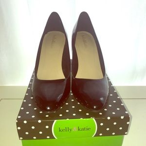 Kelly and Katie patent leather heels